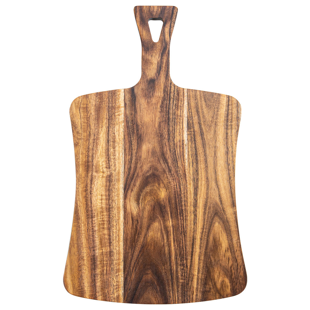 Premium Wooden Cutting Board with Handle – Natural Acacia Wood for Serving and Chopping