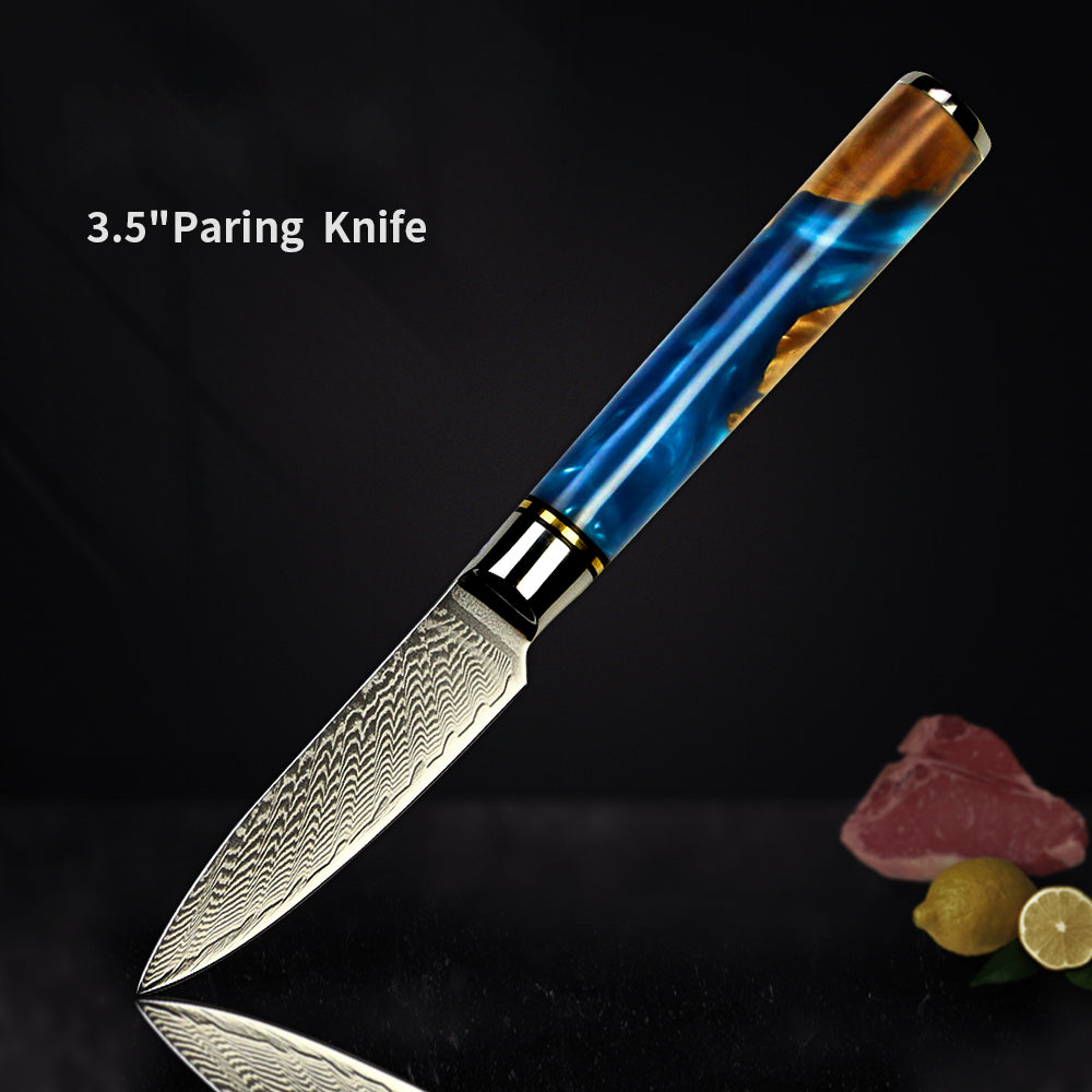 3.5" Paring Knife – Intricate Damascus Steel Blade