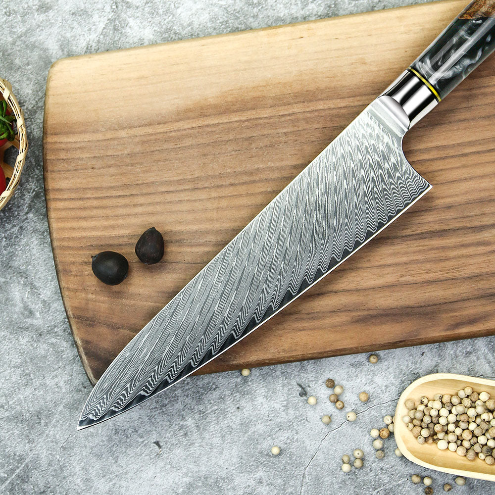 8" Chef Knife – Everyday Damascus Steel Kitchen Essential