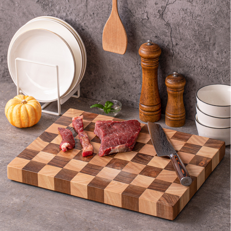 Classic Checkerboard End Grain Cutting Board