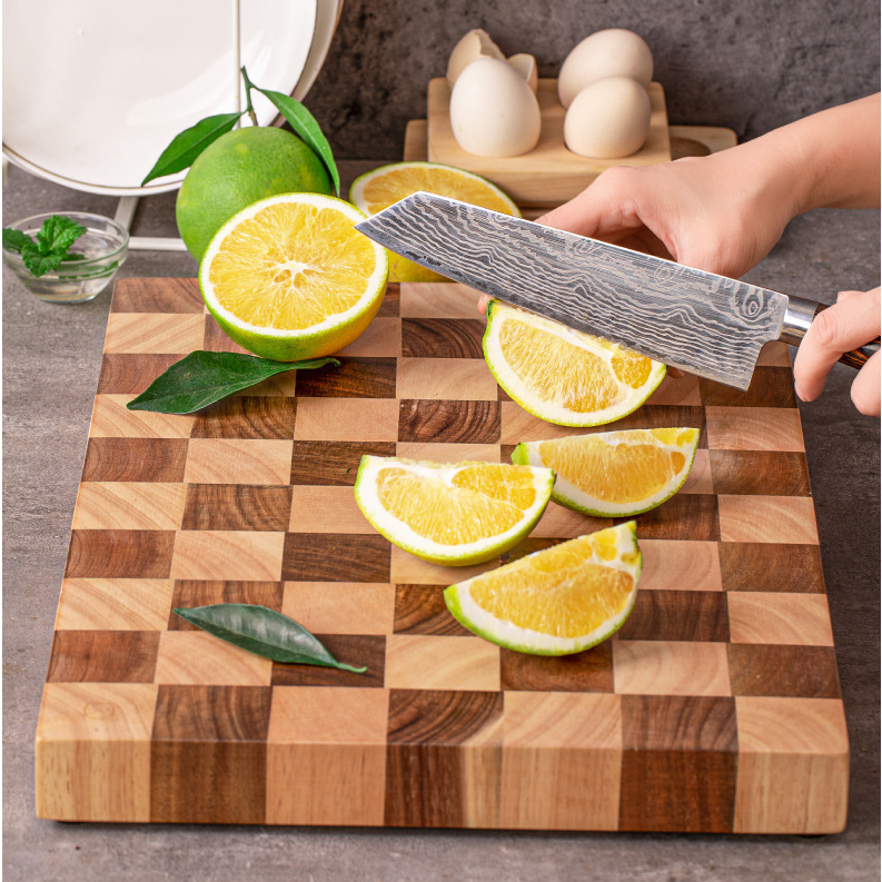 Classic Checkerboard End Grain Cutting Board