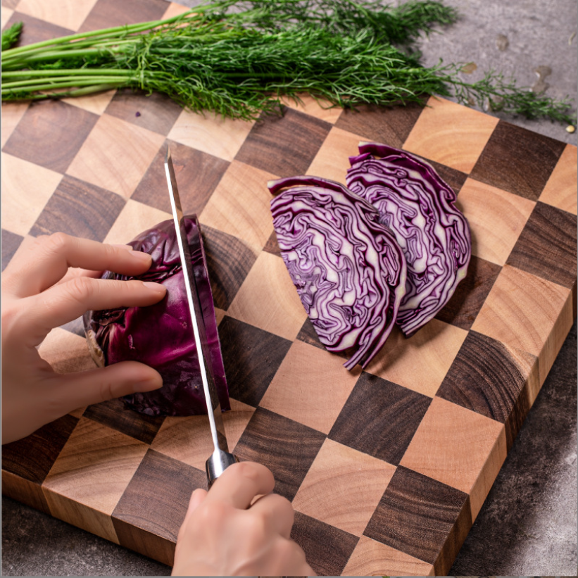 Classic Checkerboard End Grain Cutting Board