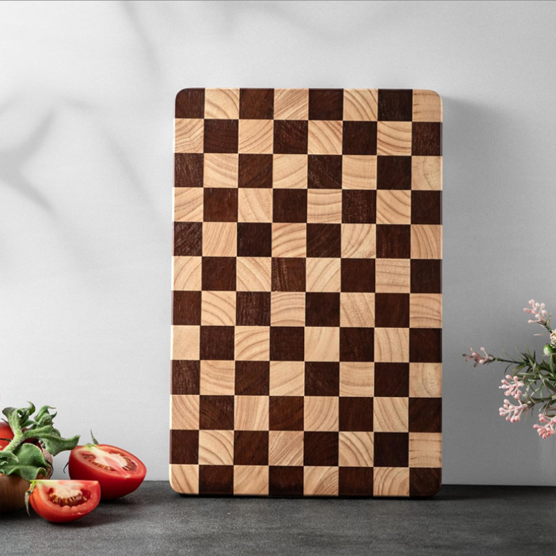 Classic Checkerboard End Grain Cutting Board