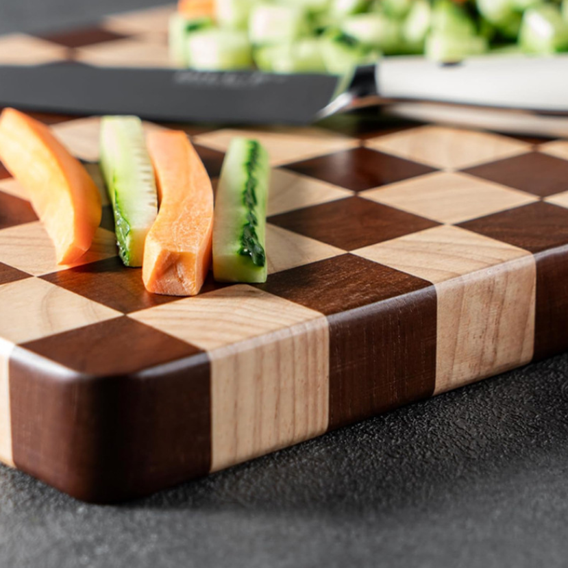 Classic Checkerboard End Grain Cutting Board